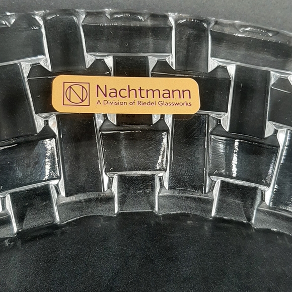 Nachtmann Dancing Stars Bossa Nova Germany Large Plate Basket Weave 12 1/4" - Picture 6 of 7